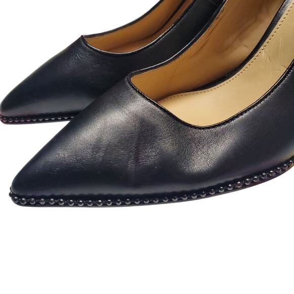 Coach Waverly Leather Pumps w/ Bead Chain Accents - Women's Size 10 - Picture 5 of 10